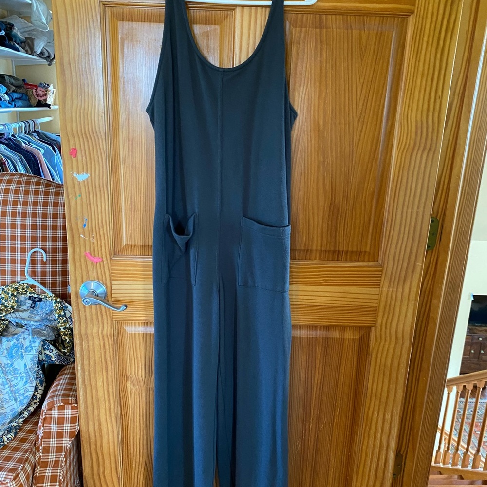 Old Navy Charcoal Sleeveless Jumpsuit